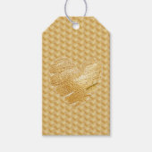 Goudkleurig cadeaukaartje cadeaulabel (Voorkant)