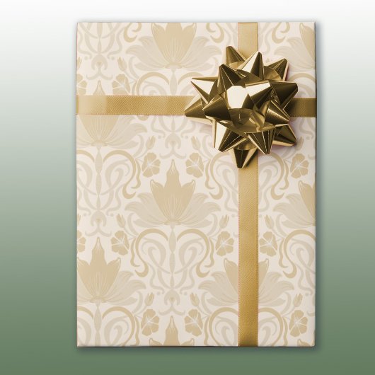Goudkleurig damast All Occasion Wrapping Paper Cadeaupapier