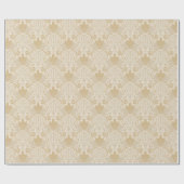 Goudkleurig damast All Occasion Wrapping Paper Cadeaupapier (Vlak)