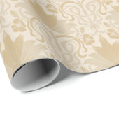 Goudkleurig damast All Occasion Wrapping Paper Cadeaupapier (Rol Hoek)
