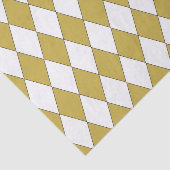 Goudkleurig diamantontwerp tissuepapier (Detail)