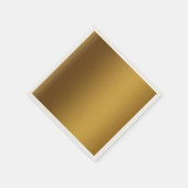 Goudkleurig geborsteld servet (Hoek)