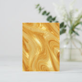 Goudkleurig, goud glanzend, briefkaart (Staand voorkant)