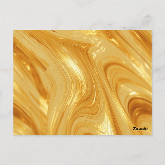 Goudkleurig, goud glanzend, briefkaart (Achterkant)