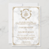goudkleurig marmer Islamic Weddenschap Kaart (Voorkant)