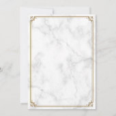 goudkleurig marmer Islamic Weddenschap Kaart (Achterkant)