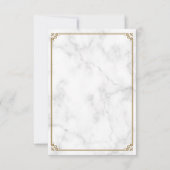  goudkleurig marmer Islamic Weddenschap RSVP Kaartje (Achterkant)