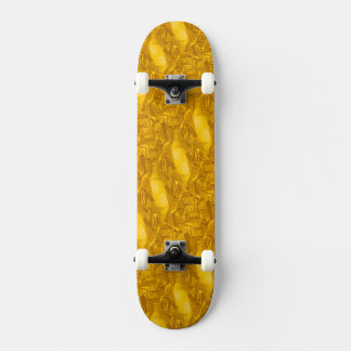 Goudkleurig skateboard