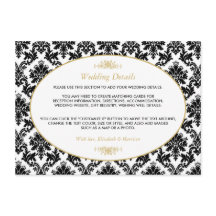  goudkleurig, zwart en wit huwelijk — details