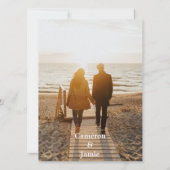 Goudkleurige Abstracte bladeren omtrek Bewaar de d Kaart (Achterkant)