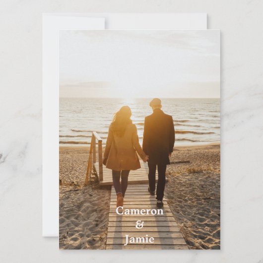 Goudkleurige Abstracte bladeren omtrek Bewaar de d Kaart (Achterkant)