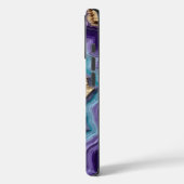 goudkleurige Abstracte geode Case-Mate iPhone Case (Achterkant / Links)