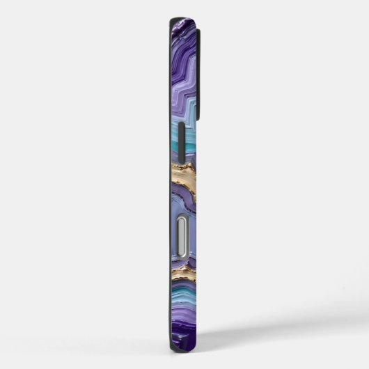 goudkleurige Abstracte geode Case-Mate iPhone Case (Achterkant / Rechts)