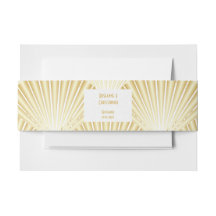 Goudkleurige Art Deco Design Bruiloft