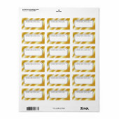 Goudkleurige Cadeau Labels - Beste wensen (Full Sheet)