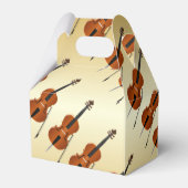 Goudkleurige cello bedankdoosjes (Achterkant)