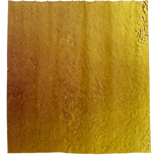 Goudkleurige cementwandtextuur abstract douchegordijn (Voorkant)