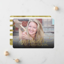 Goudkleurige formele script einsteinladingskaart