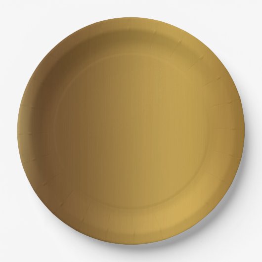 Goudkleurige, geborstelde gouden kleur papieren bordje (Voorkant)