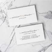 Goudkleurige ogen dragen een bril visitekaartje