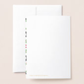 Goudkleurige poedel folie kaarten (Met envelop)