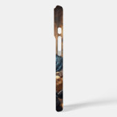 Goudkleurige retriever die gitaar speelt op het po Case-Mate iPhone case (Achterkant / Links)
