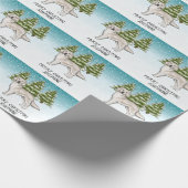 Goudkleurige Retriever Hond Kerstmis Aangepaste Te Cadeaupapier (Hoek)