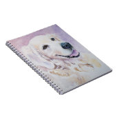Goudkleurige retriever notitieboek (Rechterzijde)