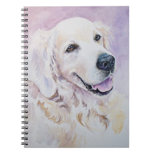 Goudkleurige retriever notitieboek (Voorkant)