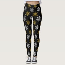 goudkleurige vlok leggings