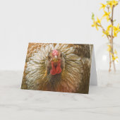 goudkleurige wyandotte hen kaart (Gele Bloem)