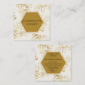  goudkoningin bijenbijenkoningvis vierkante visitekaartje (Voorkant / Achterkant)