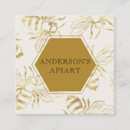  goudkoningin bijenbijenkoningvis vierkante visitekaartje