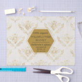  goudkoningin: bijenmonogram tissuepapier (Craft)