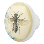 goudkoningin Blauwe Blauwe Bladeren Keramische Knop (Rechts)