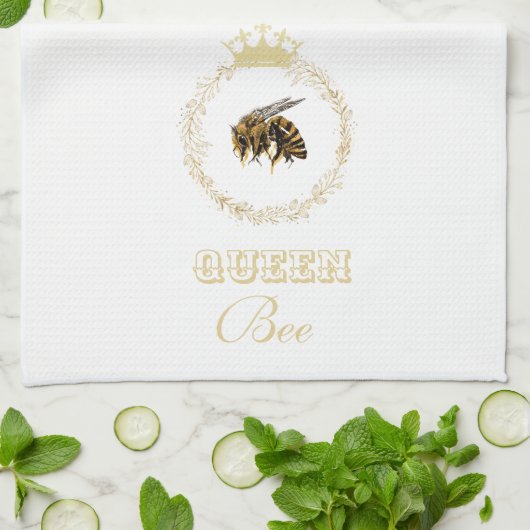  goudkoningin van de keuken theedoek (Gevouwen)