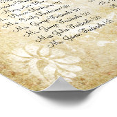 Goudkoraalbruinkoolzaaigoed Poster (Hoek)