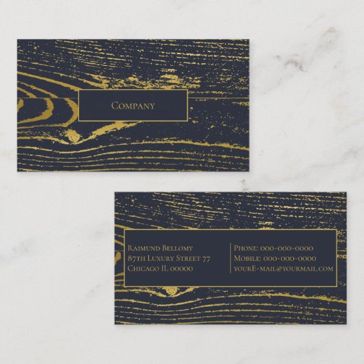 Goudkorrel Visitekaartje (Voorkant / Achterkant)