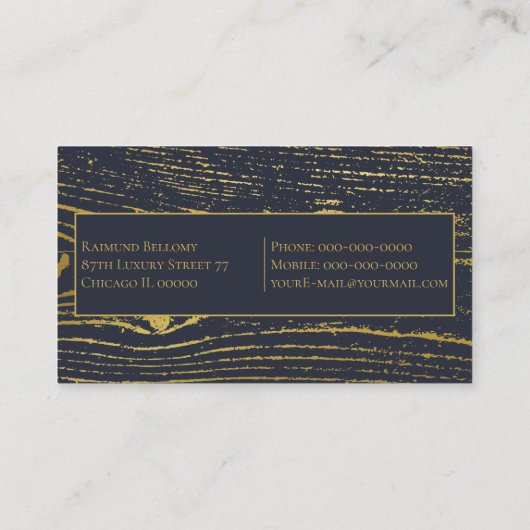 Goudkorrel Visitekaartje (Achterkant)