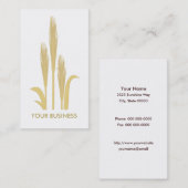 Goudkorrels van tarwe-Visitekaartje Visitekaartje (Voorkant / Achterkant)