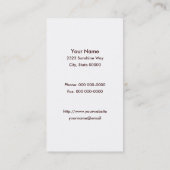 Goudkorrels van tarwe-Visitekaartje Visitekaartje (Achterkant)