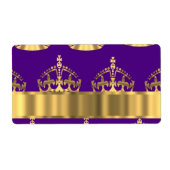 Goudkronen op paars etiket (Voorkant)