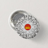 Goudkroon Ronde Button 3,2 Cm (Voorkant /achterkant)