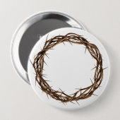 Goudkroon van Thorns Ronde Button 4,0 Cm (Voorkant /achterkant)