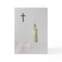 Goudkruis, kaars en roze boog personaliseren