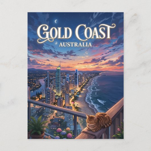 Goudkust Australië Briefkaart (Voorkant)