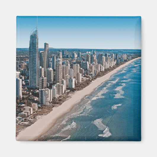 Goudkust Australië Luchtfoto Magneet (Voorkant)