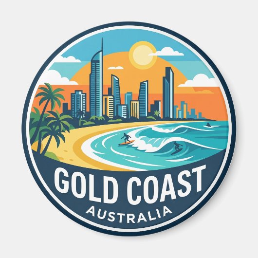 Goudkust Australië Magneet (Voorkant)