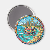 Goudkust Australië Magneet (Voorkant / Achterkant)