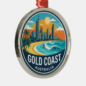 Goudkust Australië Metalen Ornament (Rechts)